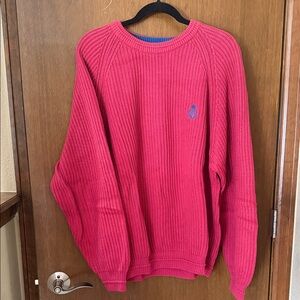 Ralph Lauren Chaps Men's 100% cotton Pink Sweater L